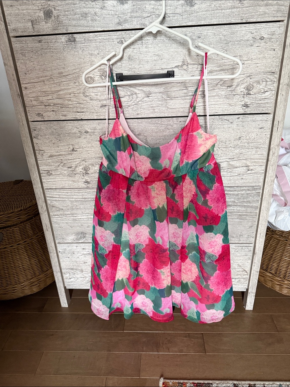 Chelsea 28 Floral Summer Dress - Pink & Green